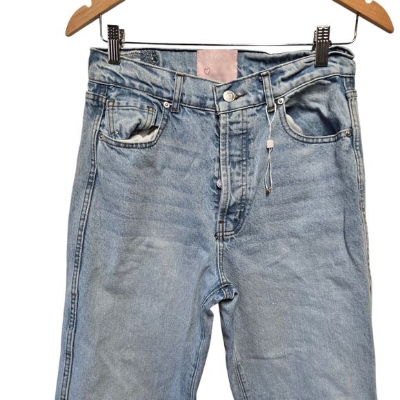REVICE Ex Boyfriend Player One Wash Button Fly‎ Jeans Size 29 Butt Slit Rip NWOT - Picture 5 of 7